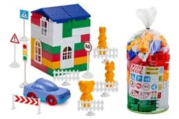 Конструктор блочний 1-052 "Лідер" №3 (100 деталей) Colorplast