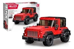 Конструктор IBLOCK PL-921-306 машина, запасне колесо в комплекті, в коробці 28*21*5см