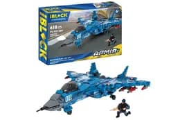 Конструктор PL-921-389 АРМІЯ ВИНИЩУВАЧ "СУ-27", 618дет., інструккція на українській мові, наліпки, в  коробці 46x28,5x6,4см IBLOCK