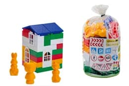 Конструктор блочний 1-219 "Лідер" №1 (50 деталей) Colorplast