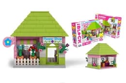 Конструктор Kids hits, IBLOCK JUNIOR , KH08/013/11, Квітковий магазин, 328 дет.,2 фігурки  у коробці р. 37,5*25,5*6 см.