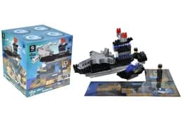 Конструктор блочний QB300-205 "Block&Steps: Морська Місія" + ходилка і меморі гра 3в1, 124дет. qbee