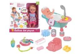 Пупс з ванною WZB3109-8 з аксесуарами, в коробці р.35x15x35 см YG Toys
