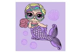 Набір для розпису по номерах 40x40 см KHO6263 "L.O.L. Mermaids Miss Sea" Ideyka