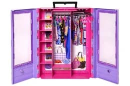 Бузкова шафа для одягу Barbie