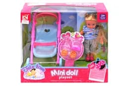 Лялька "Mini doll" з візочком в коробці 8238 р.25*10*19,5см.