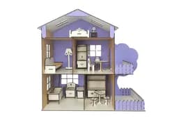 Ляльковий будиночок «TREE HOUSE» Лавандовий 49*21*50 см
