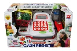 Супермаркет 7300 батарейка, каса, продукти, світло, звук короб. 23*15*30см