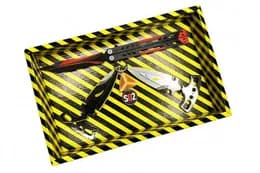 Сувенірний  BOX SO2-11-B "МЕТЕЛИК BLACK WIDOW & HARMONY daggers"