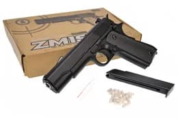 Пістолет ZM19 на кульках,  металевий, коробка 21,6x13,5 CYMA
