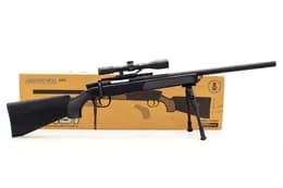 Автомат ZM51 з пульками, лазер, прицілом, метал коробка 90x8x24 см CYMA