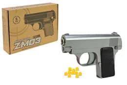 Пістолет ZM03 на кульках, металевий, коробка 20x4x14 см CYMA