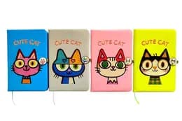 Блокнот на магніті А5, 763883ML PU Cute cat р.14×21см, 80 арк