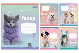Зошит 12 Лінія 768209 "Funny Pets" 1Вересня