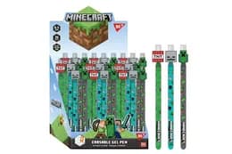 Ручка гелева YES пиши-стирай "Minecraft" 0,5 мм Синя 420378