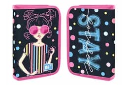 Пенал твердий HP-04 Girls style одинарний з двома клапанами YES