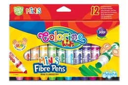 Фломастери міні змивальні 12 кольорів COLORINO