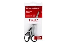 Ножиці Axent Duoton, 18 см, сіро-чорні