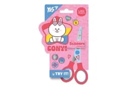Ножиці YES "Line friends" 13см, з принтом на лезі 480429