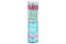 Олівець графітний Kite з гумкою, тригранний Feel Good K25-046-2, тубус