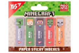Індекси паперові Yes "Minecraft", 55*15мм, 100 шт (5x20) 170409