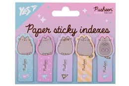 Індекси паперові Yes "Pusheen", 55*22мм, 100 шт (5x20) 170417