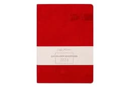 Щоденник А5 дата Leo Planner "Boss", м'який, 368 сторінки, червоний