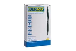 Олівець механічний BUROMAX SKILL, 0.5 мм, з грипом, чорний