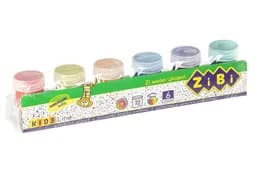 Фарби гуашеві Zibi 6 кол. х 20мл, GLITTER, KIDS Line