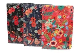Блокнот з відділенням для ручки. "Flowers" A5,   P80,  80G,  лiнiя mix
