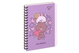 Зошит для записів YES В6/144 пл.обкл. Line friends