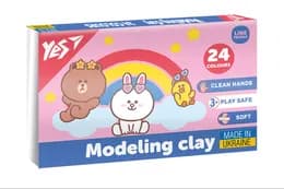 Пластилін Yes Line Friends 24 кольорів 480г 540683