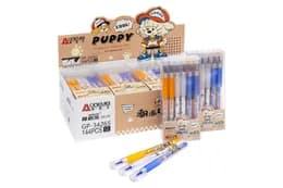 Ручка Aodemei GP-34265 гелева пиши-стирай синя 0,5 мм "Puppy" (12шт/уп)