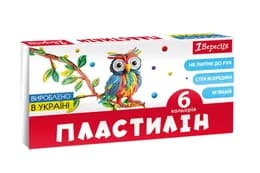 Пластилін 1Вересня, 6 кол., 120г "Classic" 540653