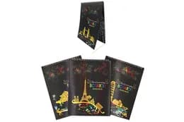 Скетчбук на спіралі 21-LS0017-WH "Europe" в асортименті, р.21х28 см