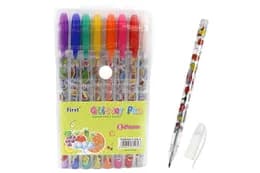 Набір гелевих ручок "Glitter pens" 8шт., PVC 528-8