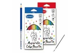 Набір олівців акварельних "Acmeliae" 12кол., круглий корп., з пензликом, 3 мм, 1шт 9401-12