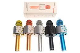 Мікрофон-караоке bluetooth, в коробці, 5 кольорів, WS-858 р.24,5*9,2*8,3см