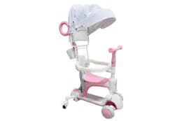 Самокат Smart Baby 669 Pink трансформер з дашком Maraton