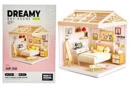 Конструктор-румбокс 8004 СПАЛЬНЯ (світло)- серії "Інтер'єр" MINI HOUSE