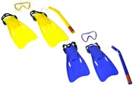 Набір для плавання 020706L-1 (маска, трубка, ласти) в кульку р.51x22 см YG Toys