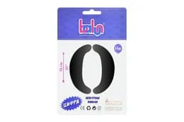Фольгована кулька цифра 02430 "0" чорна 30" (76 см) 1 шт Balun