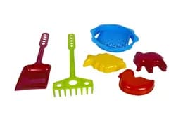 Набір для піску (сито, пасочки, граблі, лопатка) KW-01-101 KinderWay