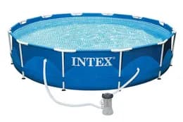 Бассейн каркас 28212 (1шт) Metal Frame Pool круглий (6+ лет), с фильтр.-насосом 2006л/ч, в кор. 366х76см, 6503л