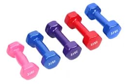 Гантель 3кг DB-0010 3 кольори, в кульку