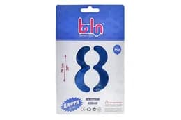 Фольгована кулька 16746 цифра "8" royal blue сатин 30" (76 см) 1 шт Balun