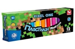 Пластилін круглий восковий Pixel One 12 кольорів 303221005-UA