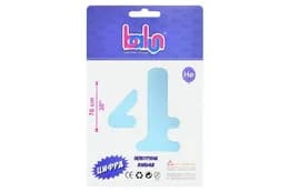 Фольгована кулька цифра "4" sugar blue Balun 30" 02424 (76 см) 1 шт