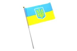 Прапор України  21х14 см на присосці