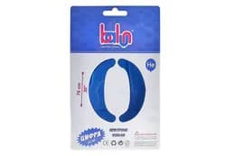 Фольгована кулька 16738 цифра "0" royal blue сатин 30" (76 см) 1 шт Balun
